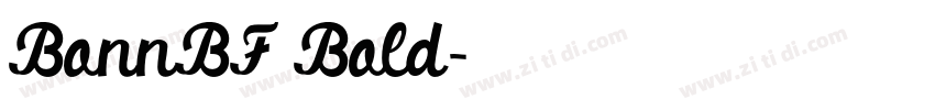 BonnBF Bold字体转换